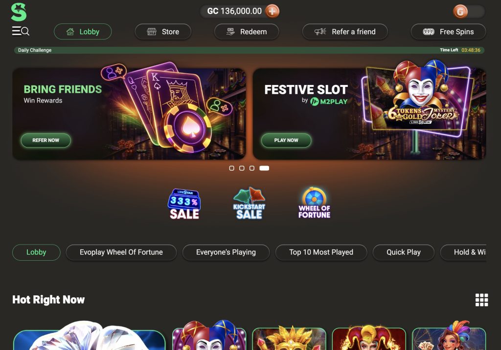 LoneStar SC Casino Site